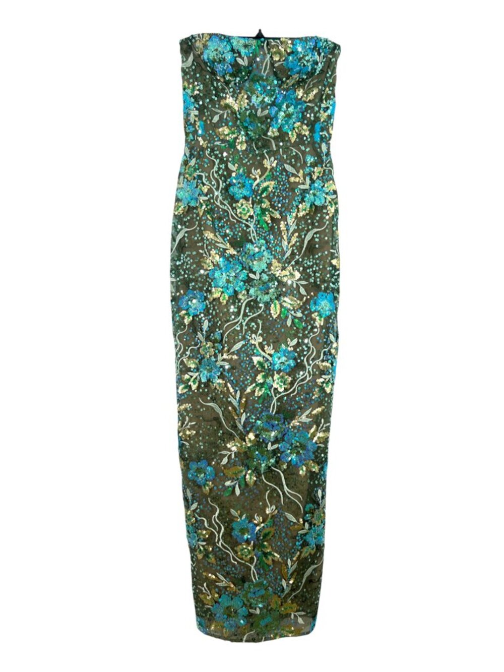 Bronx & Banco Dahlia Maxi Dress Teal US 6 / Medium New $880
